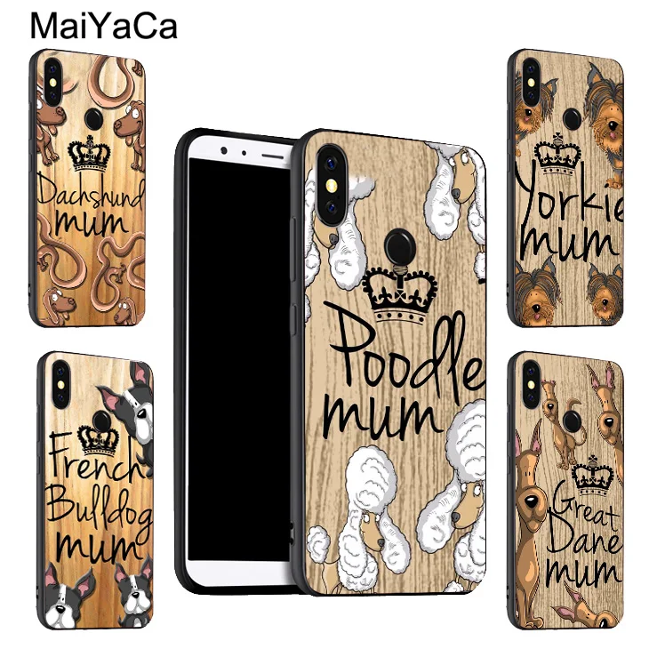 

MaiYaCa Yorkshire terrier mum dog puppy Poodle Case For Xiaomi Redmi 5 Plus S2 6A Note 5Pro 7 5A 4X Mi 8 6X A2 6 9 Max 3 Mix 2s