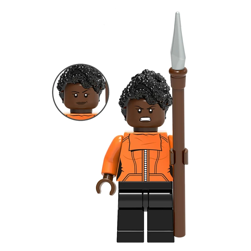 

DIY Building Blocks Marvel Individual Action Figure Iron Man Shuri Kraglin Okoye Winter Soldier Hawkeye Souvenir Halloween gift