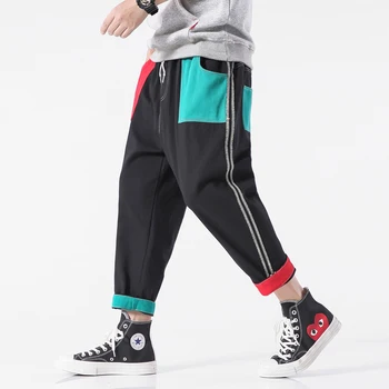 

2020 New Fashion Vintage Multi Pockets Cargo Style Jeans Men Autumn High Street Fashion Casual Denim Jeans Mens Streetwear 5XL