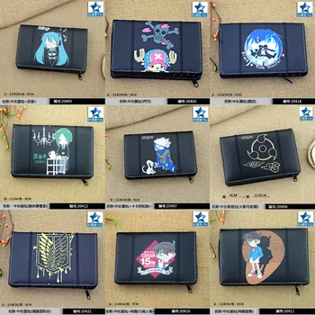 

Anime Multilayer PU Black Wallet/Purse Printed with Classical Anime Characters For Youth, Students & Anime Fans
