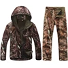 Tactical soft shell tad jacket Men Army Waterproof huntingClothes Suit Outwear Camouflage Shark Skin Military Jacket + Pants ► Photo 3/6