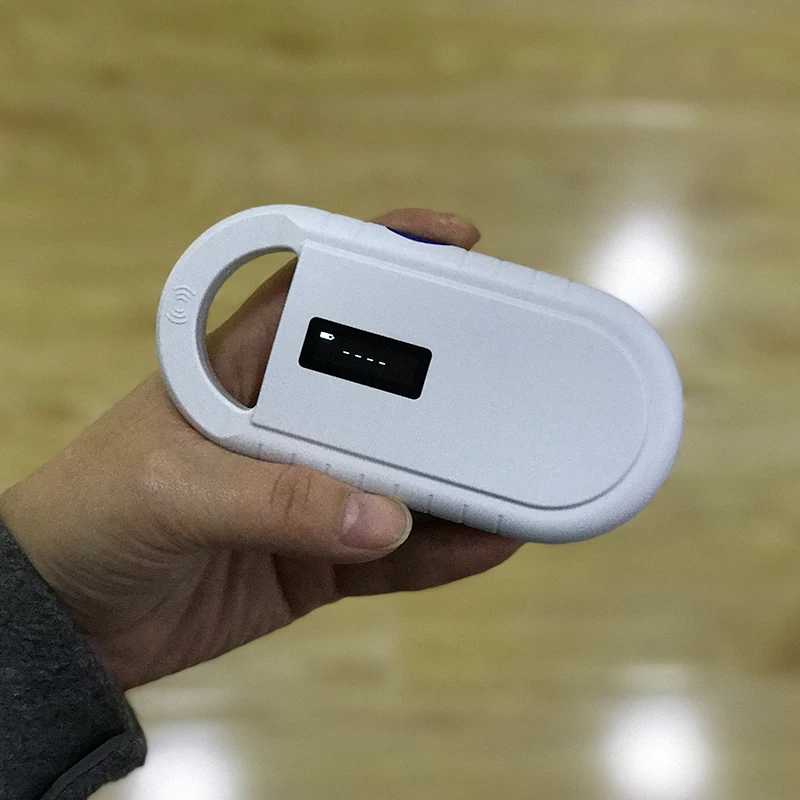 

low frequency cheap rfid handheld Animal chip tag reader 134.2khz Fdx-b pet microchip scanner dog chip reader for Injection