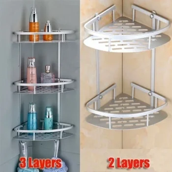 

NEW Triangular Shower Caddy Shelf Bathroom Wall Corner Rack Storage Organizer Holder dish rack