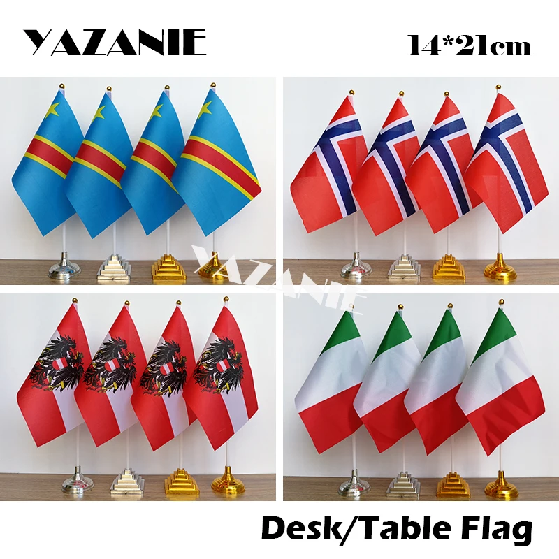 YAZANIE 14х21 см 4 шт. флаг австрийского стола в нейроне Италия маленькая рука с шестой