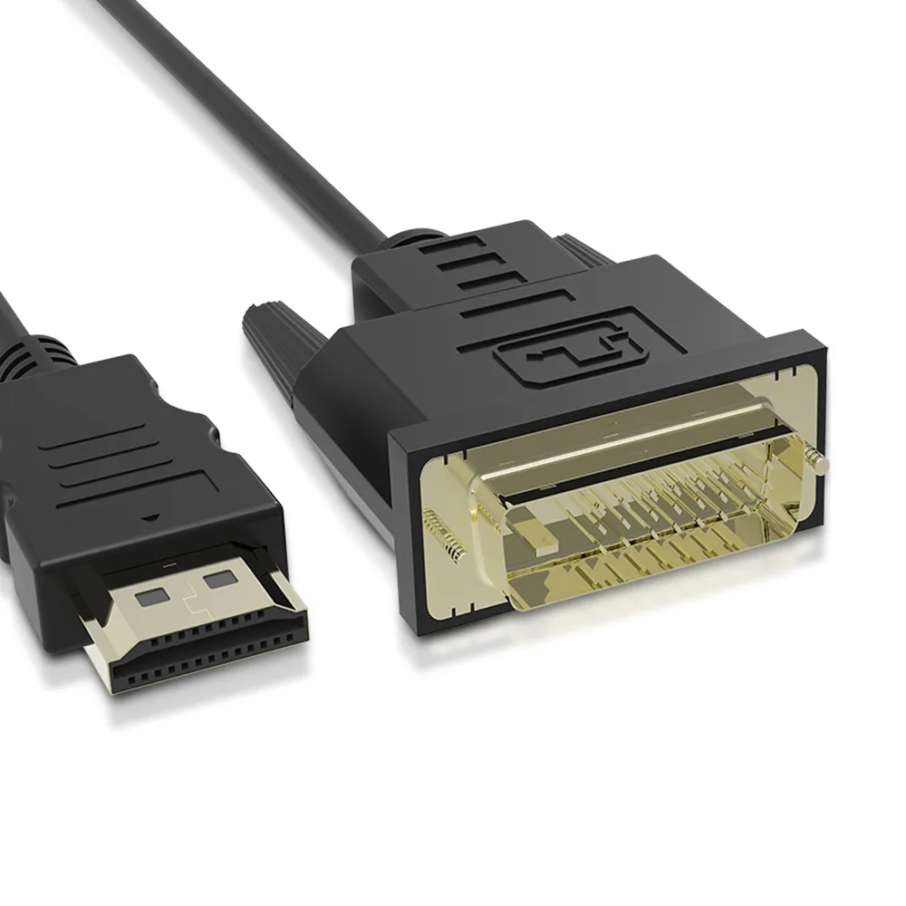 Высокое качество 3 фута 1 м HDMI к DVI DVI-D 24+ 1 pin адаптер позолоченный кабель «Папа-папа» для 1080P HD HDTV HD PC PS3 xbox DVD