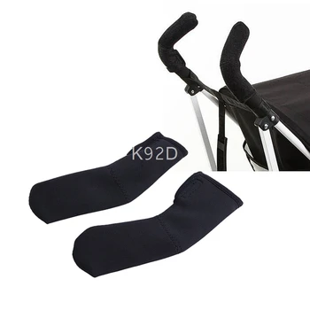 

Soft Baby Pram Stroller Handle Cover Neoprene Magic Tape Bumper Bar Cover Stroller Accessories 2PCS/SET J12