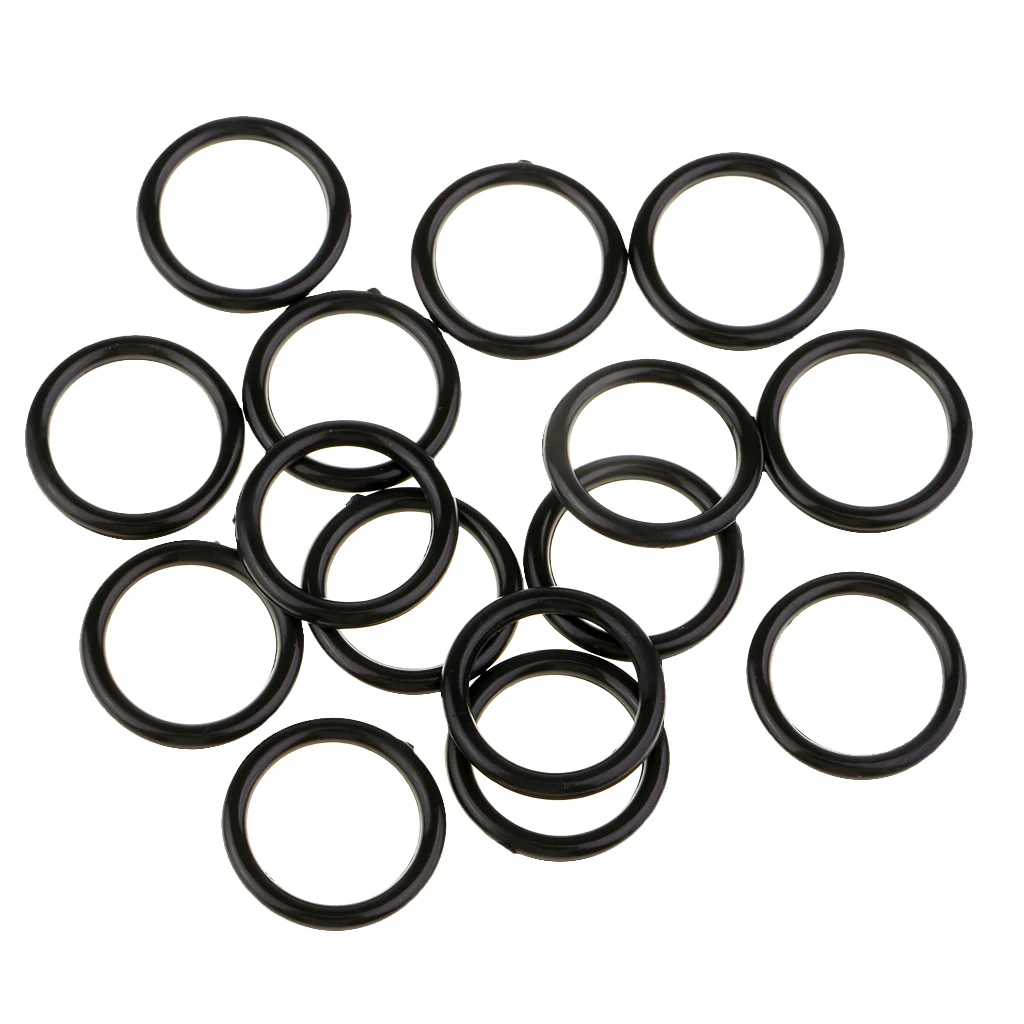 fityle 100pcs Nylon Lingerie Hardware Sewing Clip Hook Eye 15mm for Bra Strap Sewing Accessories