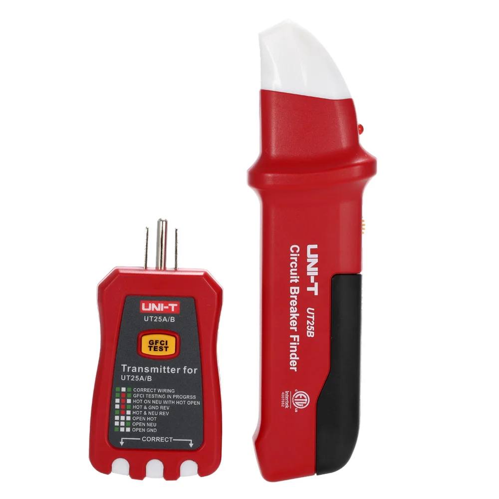 UNI-T UT25A Профессиональный автоматический выключатель Finder розетка тестер электрик диагностический инструмент с Светодиодный индикатор