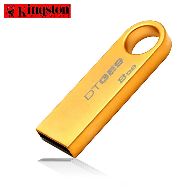 Флешка Usb флэш-накопитель Kingston 8 ГБ Memory Stick 16 ГБ 32 ГБ Mini Gold flash memoria диск персональный логотип USB Прекрасный подарок 8 ГБ флешки