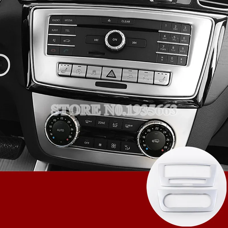 

For Benz GLE W166 /Coupe C292 Inner Console CD & AC Panel Cover 2015-2017 2pcs
