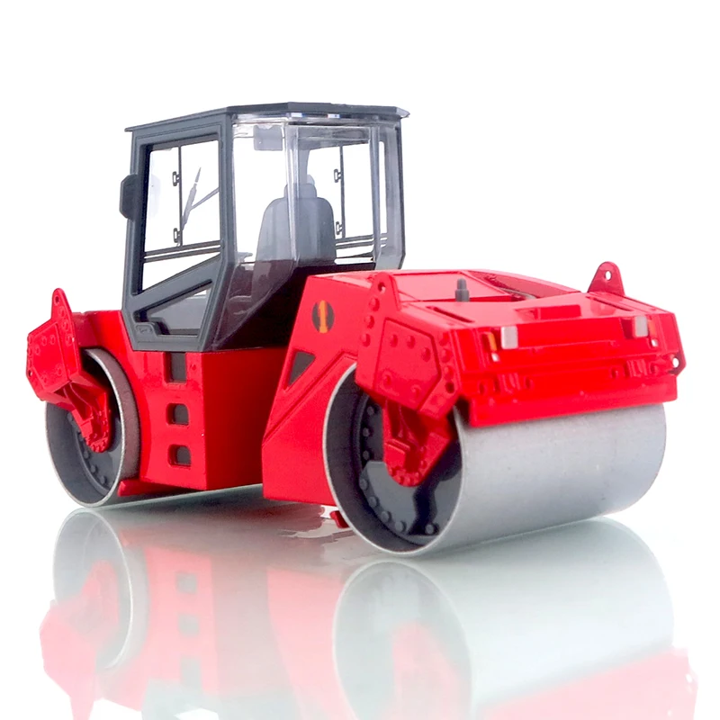 1 25 High Simulation Diecast Alloy Double Road Roller Truck Toy Car Mini Diecast Engineering Drum