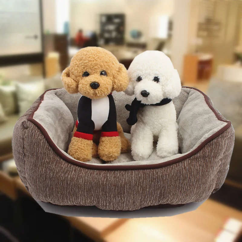 Haute Qualite Chaud Chien Lit Canape Tapis Maison Confortable Pas Cher Lits Pour Animaux De Compagnie Maison Pour Petits Chiens Moyens Chats Couverture Coussin Panier Aliexpress
