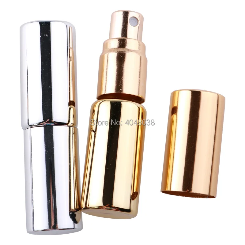 Electroplate Cosmetic Container Glass Spray Vial Perfume Refillable Bottle Portable Astringent Press Pump Bottle 5 ML  Atomizer (3)