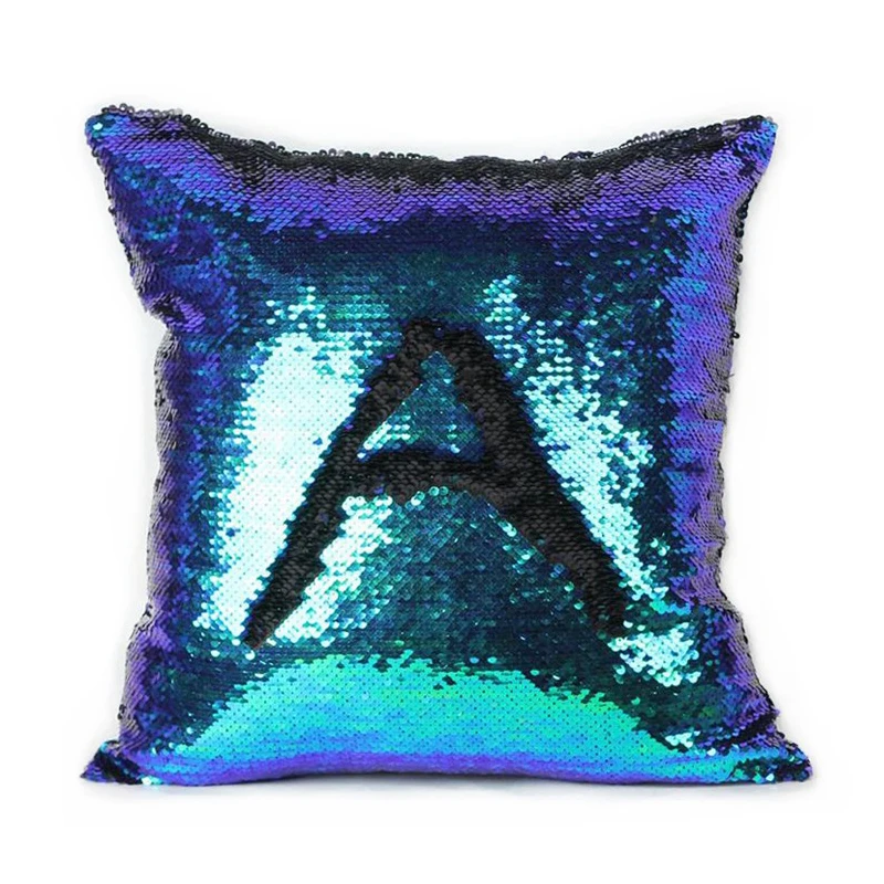 Glitter Cushion Cover 10 Kinds Double Color Sequins Throw Pillow Case Cafe Home Decor Levert ...