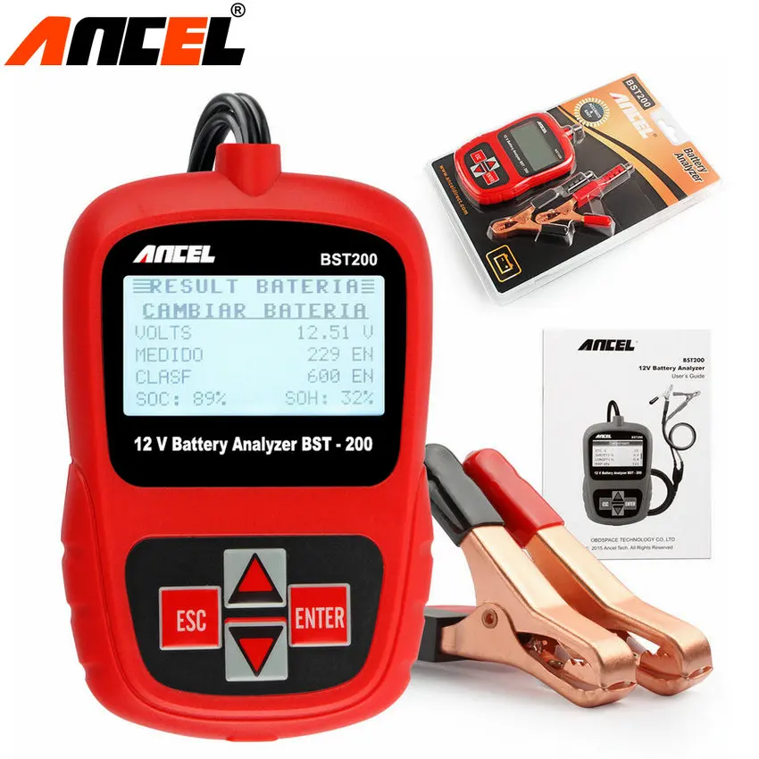 Prix pour 5 pcs/lot Ancel BST-200 Batterie Testeur Anglais/Français/Spansih/Russe 12 V Batterie De Voiture Testeur Analyseur BST 200 Prix pour 5 pcs/lot Ancel BST-200 Batterie Testeur Anglais/Français/Spansih/Russe 12 V Batterie De Voiture Testeur Analyseur BST 200