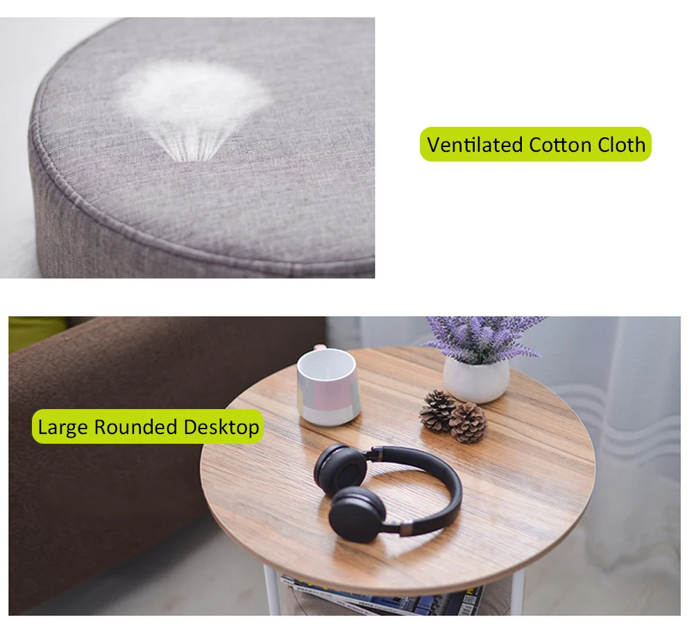 Бытовой портативный съемный торцевой стол диванная подушка костюм журнальный столик чайный столик с 2 шт Подушка 4 цвета для гостиной