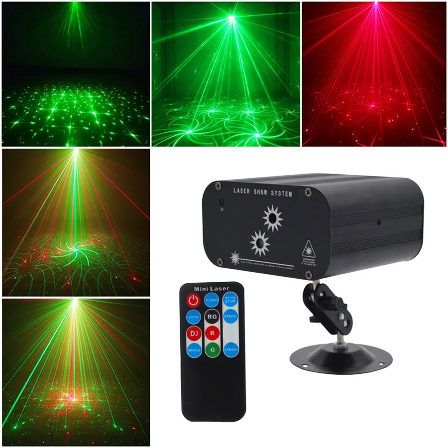 48 моделей зеленый и красный лазерный проектор свет Домашний Рождественский DJ KTV диско-вечерние свет Полный небо Звезда душ светодиодный LED