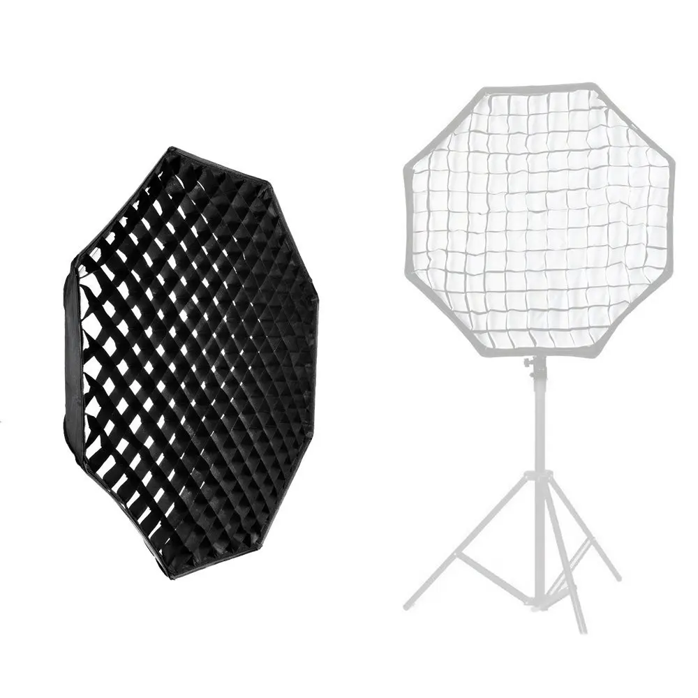 Аксессуары для вспышки Godox 80 см/32 дюйма, студийный/стробоскопический зонт, софтбокс+ восьмиугольная сотовая сетка 80 см+ кронштейн b-типа