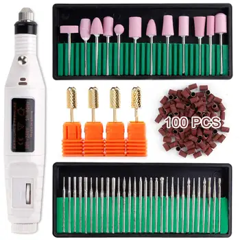 

Manicure Apparatus Ceramic Milling Diamond Electric Nail Drill Machine Carbide Cutter Cuticle Cutters Nail Polish Remover Tools
