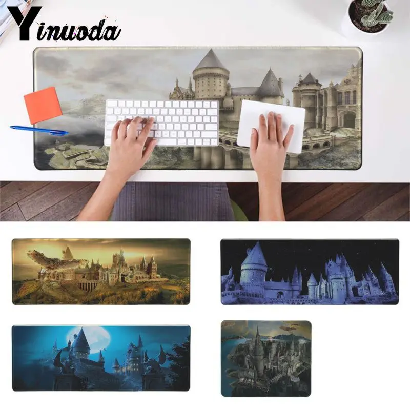 

Yinuoda Harry Potter Hogwarts castle Customized MousePads Computer Laptop Anime Mouse Mat Gaming Mouse Pad Gamer Desk Mat