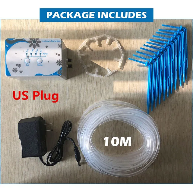 US Plug Устройство полива растений ирригационная система телефон wifi Пульт дистанционного управления садовый завод автоматическая капельная насос оросительной воды таймер - Цвет: US Plug