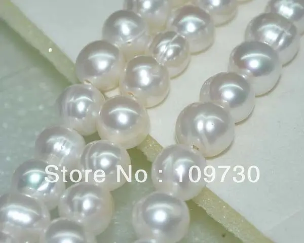 

Jewelry 001539 HUGE 18"12MM NATURAL SOUTH SEA GENUINE WHITE BAROQUE PEARL NECKLACE 14KGP
