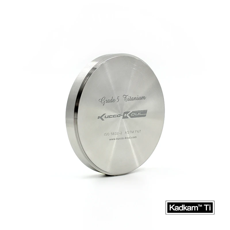 Dental CAD/CAM Ti Block Titanium metal milling blank 98x14mm Kadkam Ti grade2 Pure Titanium puck