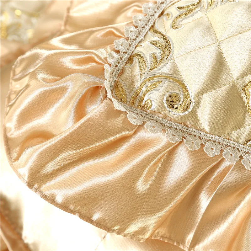 Новое роскошное шелковое жаккардовое одеяло в европейском стиле золотого, винно-красного и розового цветов, покрывало с татами, простыня, постельное белье, наволочки, 3 шт