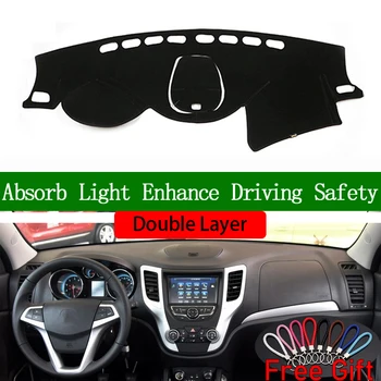 

Double Layer Car Stickers For changan CS35 2012 2013 2014 2015 2016 2017 Dashboard Cover Car Accessories Anti-UV Car Decals