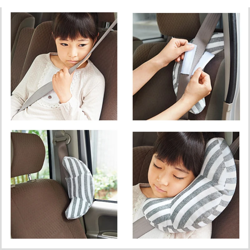 Child Car Seat Headrest Sleeping Head Support Children Nap Shoulder Belt Pad Neck Cover For Kids Travel Interior Accessories