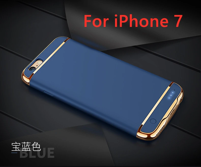 2500 мАч/3500 мАч корпус батареи для iPhone 6 6 plus банк питания ультра тонкий внешний резервный аккумулятор зарядное устройство чехол для iPhone 7, 7 Plus - Цвет: For iPhone 7