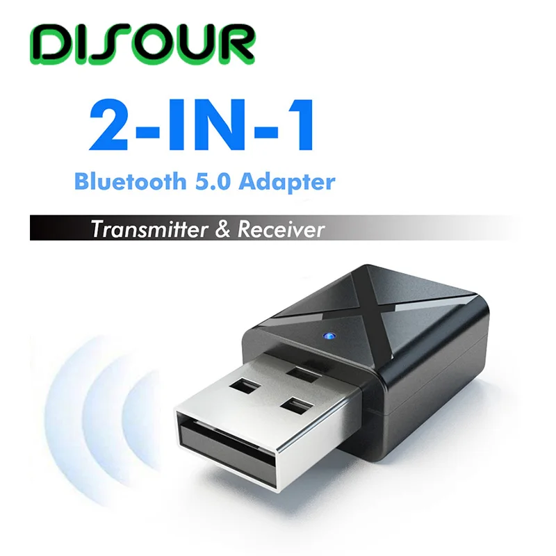 5,0 2 в 1 Bluetooth передатчик приемник USB AUX 3,5 мм стерео Музыка Аудио KN320 беспроводной адаптер Bluetooth для телевизионные наушники автомобиля
