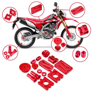 

NICECNC CNC Billet Kit Oil Filler Plugs Axle block Engine Plugs Brake Reservoir Cover For Honda CRF250L CRF250M 2012 - 2017 2016