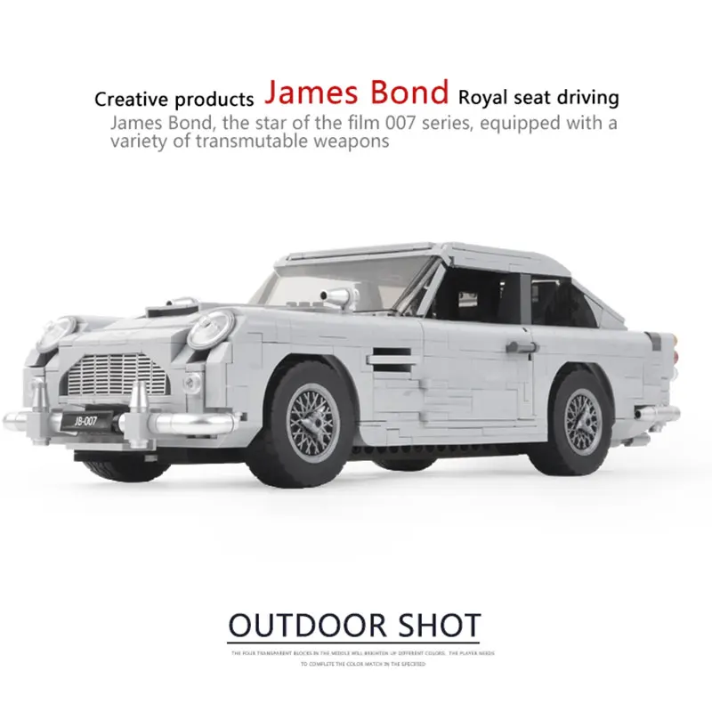 LEPIN 21046 James Bond Aston Martin DB5 Compatible With Legoing 10262 Set Building Blocks Bricks Educational Toys DIY Christmas LEPIN 21046 James Bond Aston Martin DB5 Compatible With Legoing 10262 Set Building Blocks Bricks Educational Toys DIY Christmas