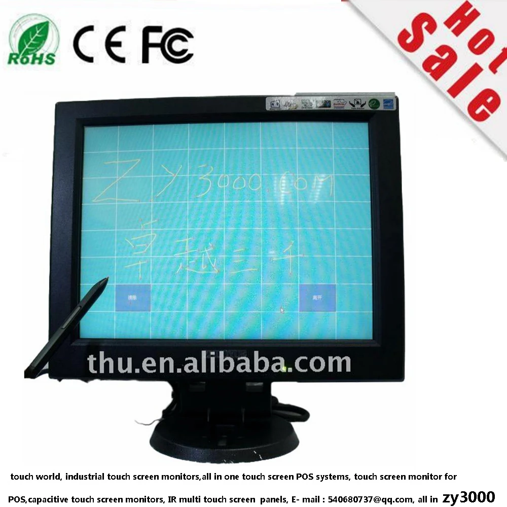 

2017 Promotion D-sub Usb Dvi Resistive Hmi New Stock Cheapest Wholesale 4 Pcs/lot 12 Inch 4:3 Touch Screen Lcd Monitor For Pos