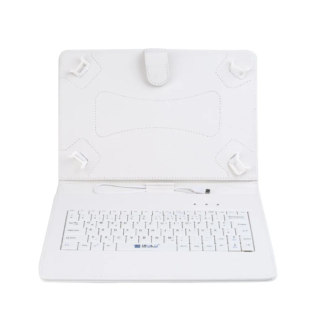 

Ultra-Slim 10.1" Adjustable Tablet Case Keyboard Stand Cover for Android Tablet with Micro USB Connection (German Version)