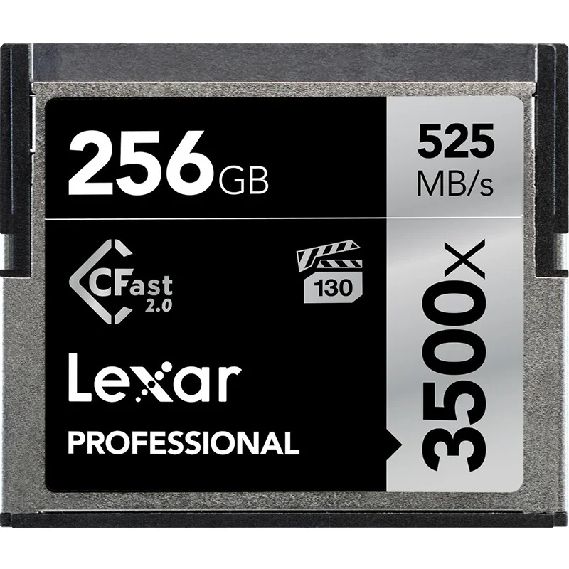 Оригинальный Lexar натуральная Lexar, Cfast 2,0 карта, 64 ГБ 32 ГБ 128 ГБ 256 ГБ 512 ГБ 3500X, 525 м/с professional камера, камера карта памяти