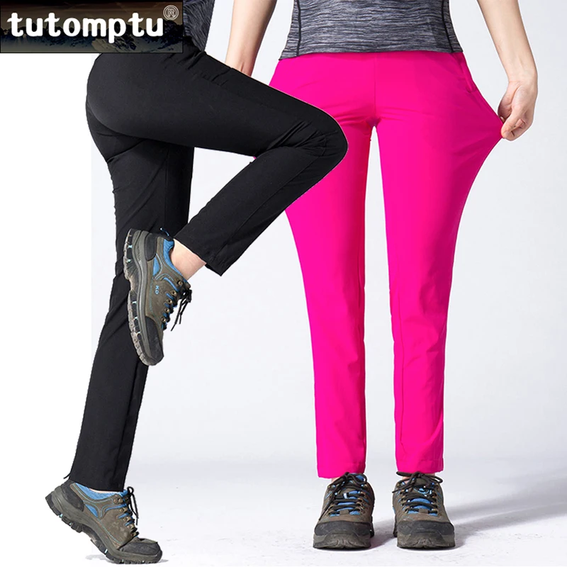 

Tutomptu Outdoor Women's Stretch Quick-Drying Pants For Sport Hiking Running Cycling Pants Sun Protection Trousers