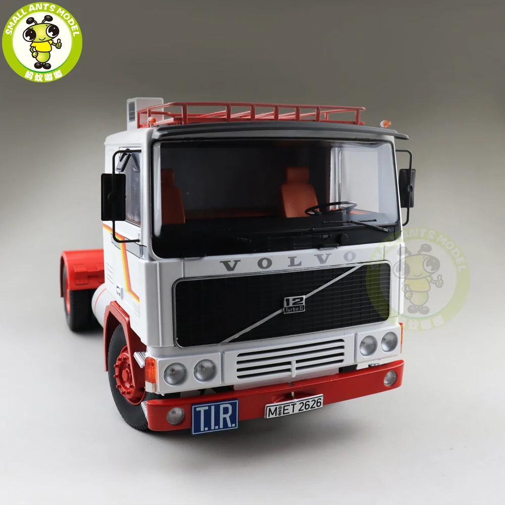 1/18 ROAD KINGS KK Volvo F1220 тягач 1977 литой автомобиль модели грузовиков игрушки для детей подарок белый и красный