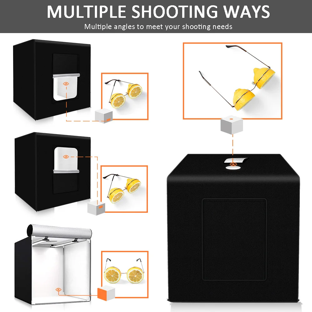 Колпак M40II Портативный светильник коробки фотография Софтбокс 40 см CRI95 светодиодный светильник палатка фотостудия для ювелирных изделий игрушка продукт сфотографировать