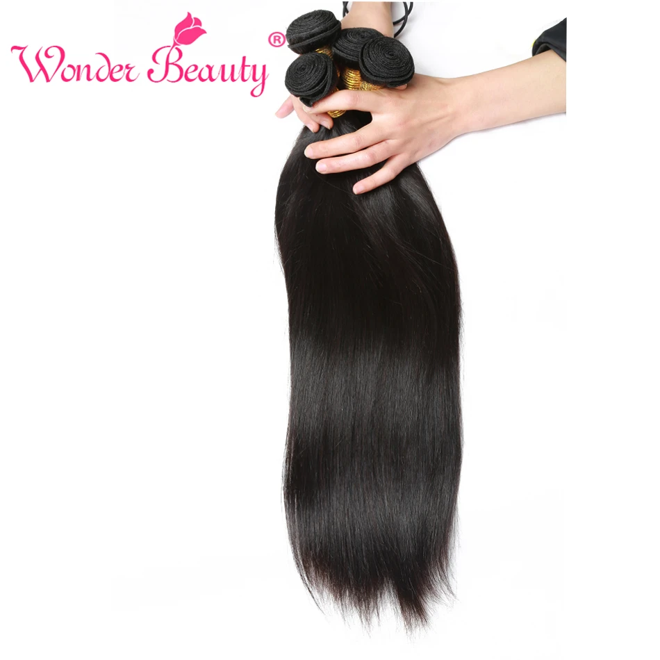 Wonder Beauty Peruvian Straight font b Hair b font Non Remy 1 Bundle 100 font b