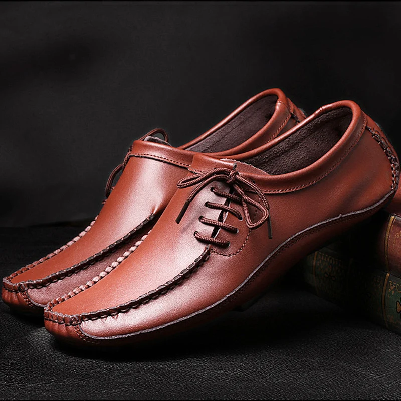 

Male tennis peas shoes casual shoes round toe men men's summer leather shoes brand 2019 new sapato masculino