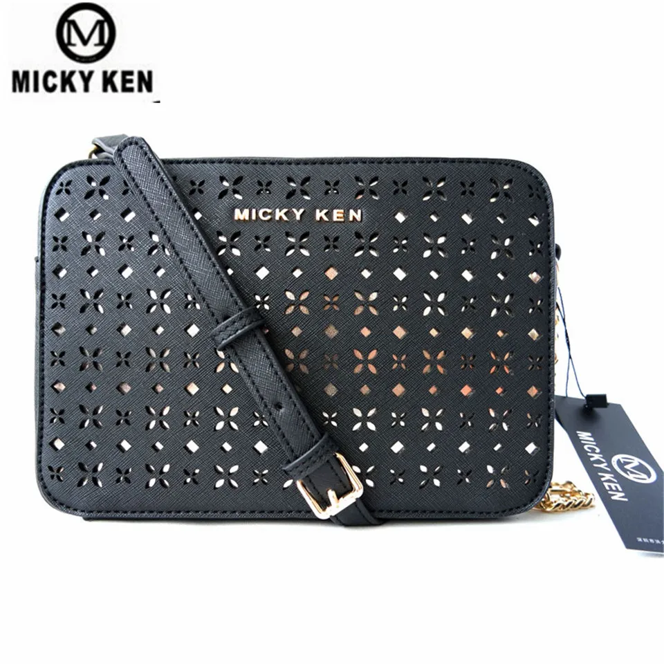 

MICKY KEN Brand 2018 New Female Package Fashion Carved Small Messenger Bag Shoulder Bag 1388 # Women Handbags