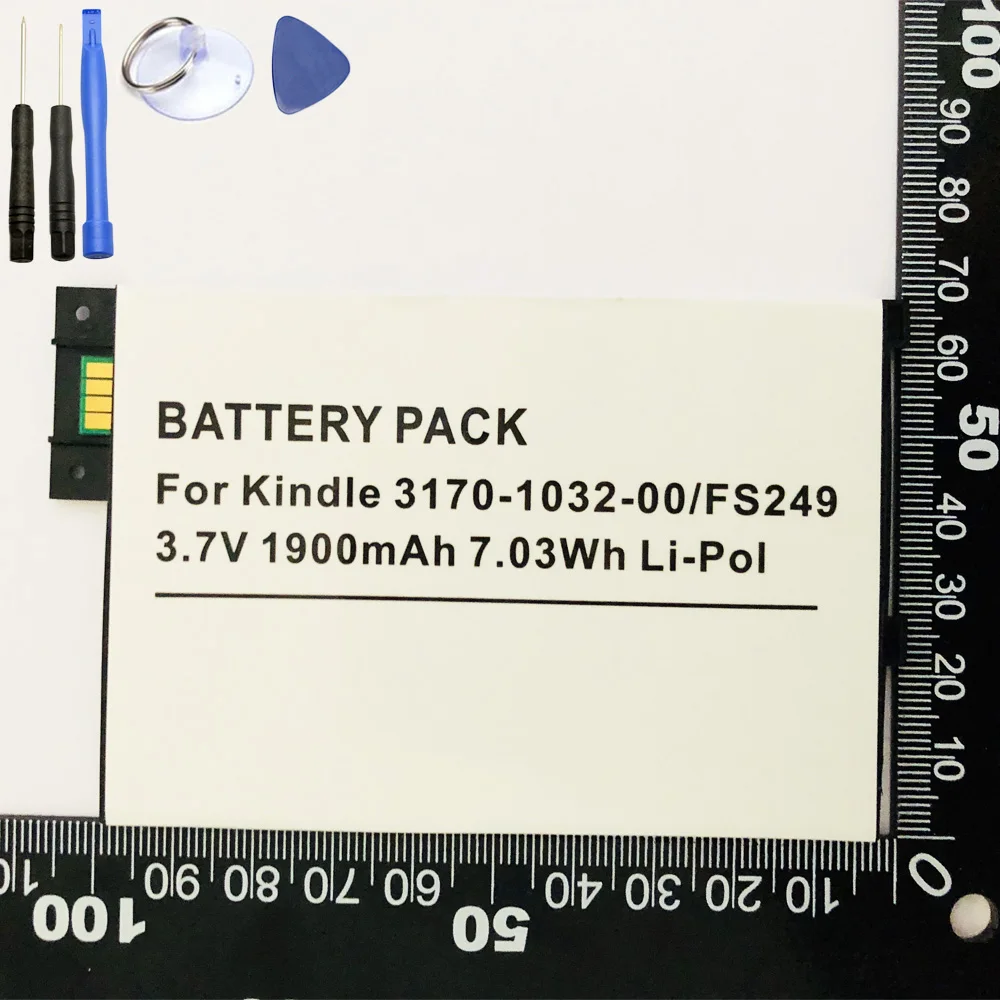 

ISUN Battery Replacement For Amazon Kindle 3 III Keyboard eReader D00901 Graphite 170-1032-00 1830mAh with tools