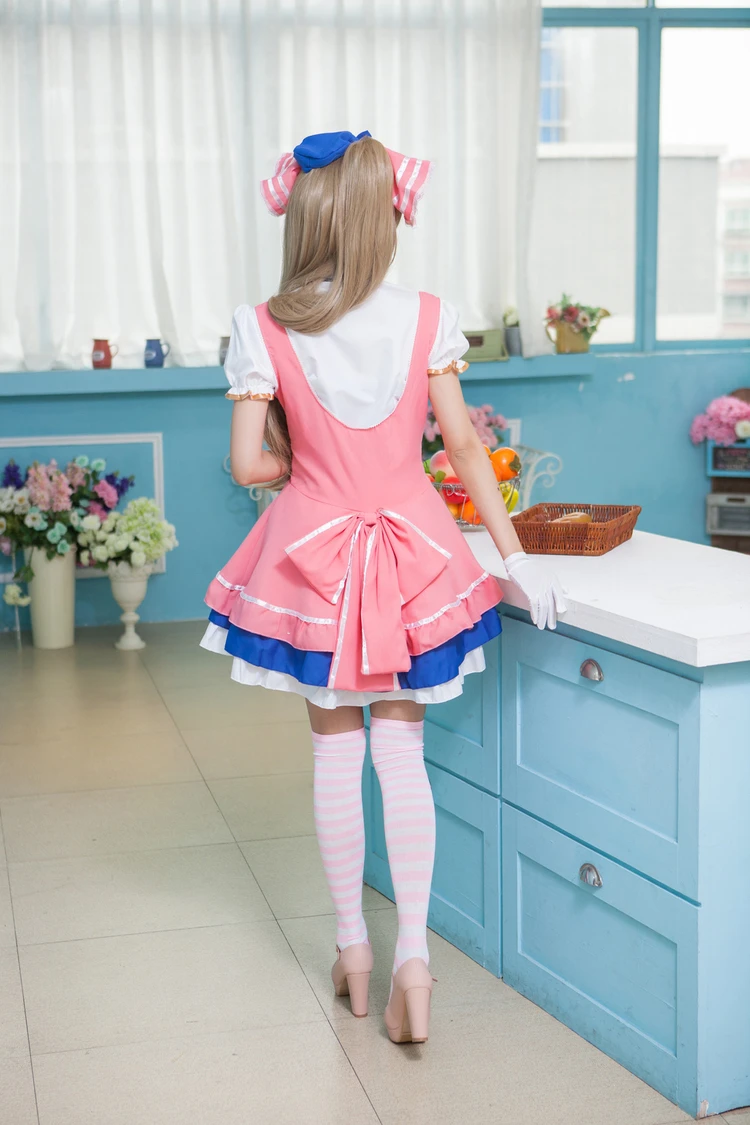 Lovelive! Костюм для костюмированной вечеринки Love Live Minami Kotori Candy Maid платье принцессы