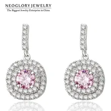 Neoglory, Австрийские хрустальные стразы, очаровательные свадебные Висячие серьги для женщин, модные ювелирные изделия, аксессуары, бренд, Wedj SQC