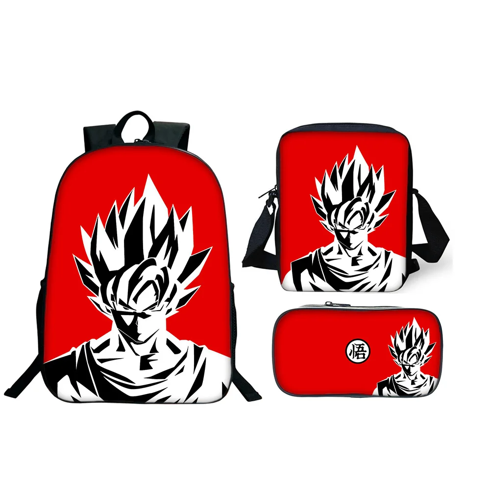 Горячая распродажа 3 шт набор рюкзак аниме Dragon Ball Z Супер школьные сумки для студентов лучшие подарки для детей Сон Гоку школьные сумки