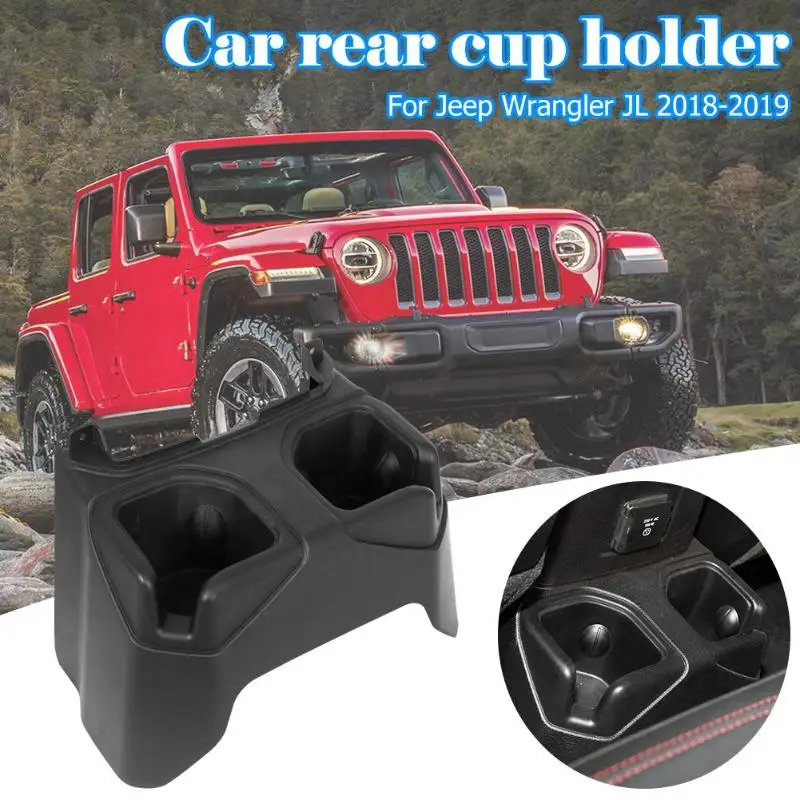 VODOOL для Jeep Wrangler JL- Авто интерьерная подставка для напитков 6BN67TX7AC Автомобильная задняя центральная консоль подлокотник коробка держатель стакана воды