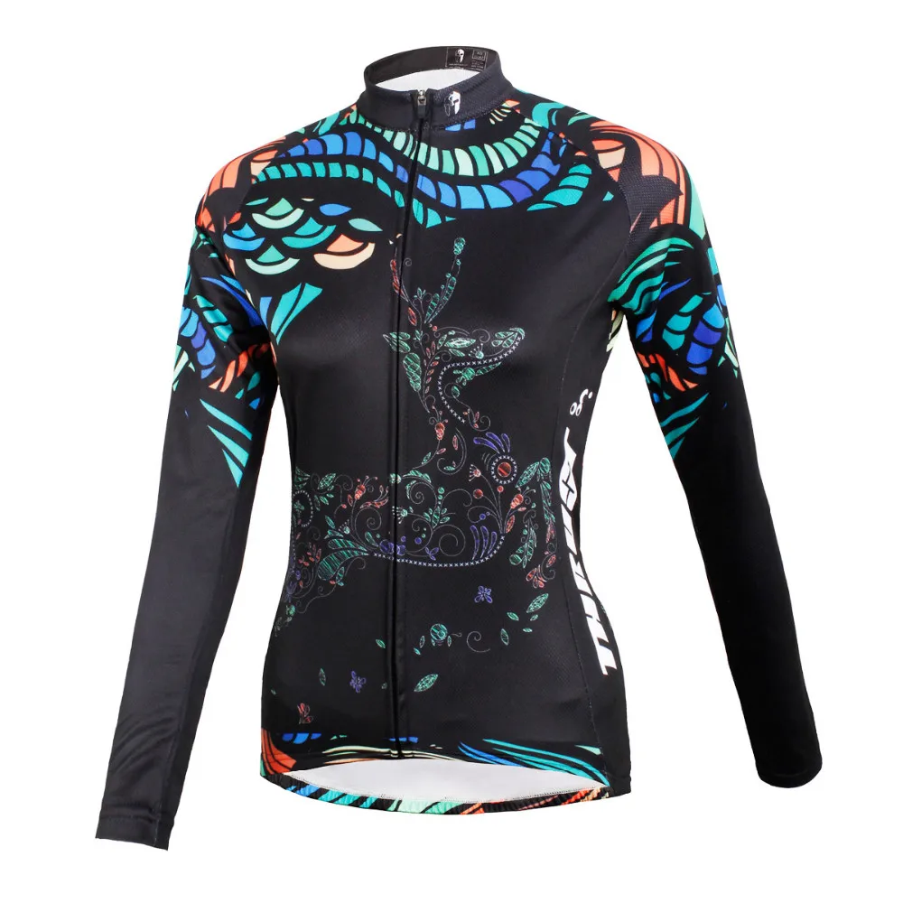 Women Cycling Jersey Breathable Long Sleeve Jersey Bicycle MTB Bike