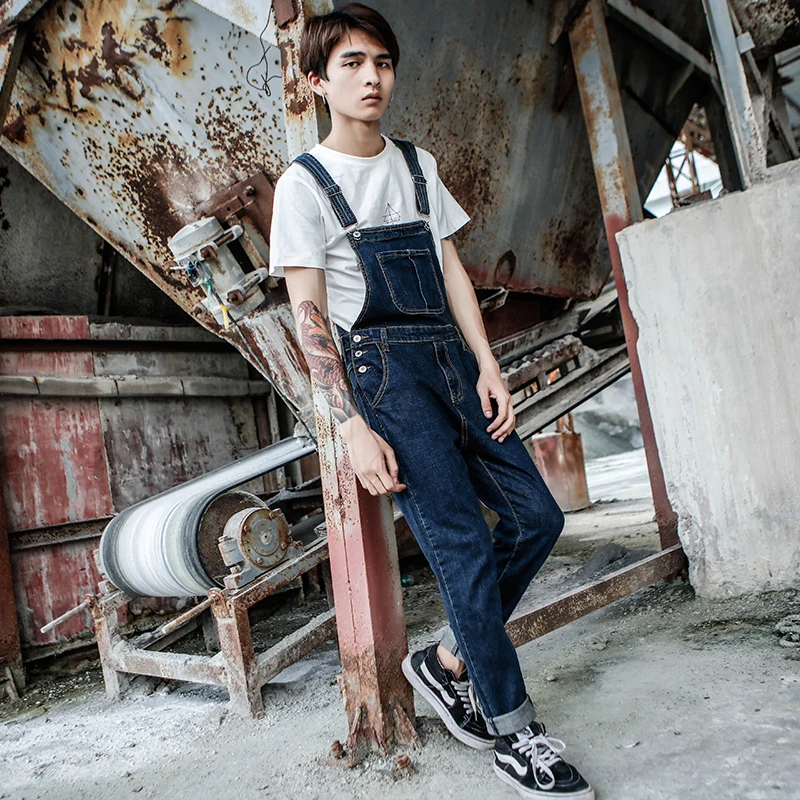 Men's Harajuku Denim Overalls Men's 